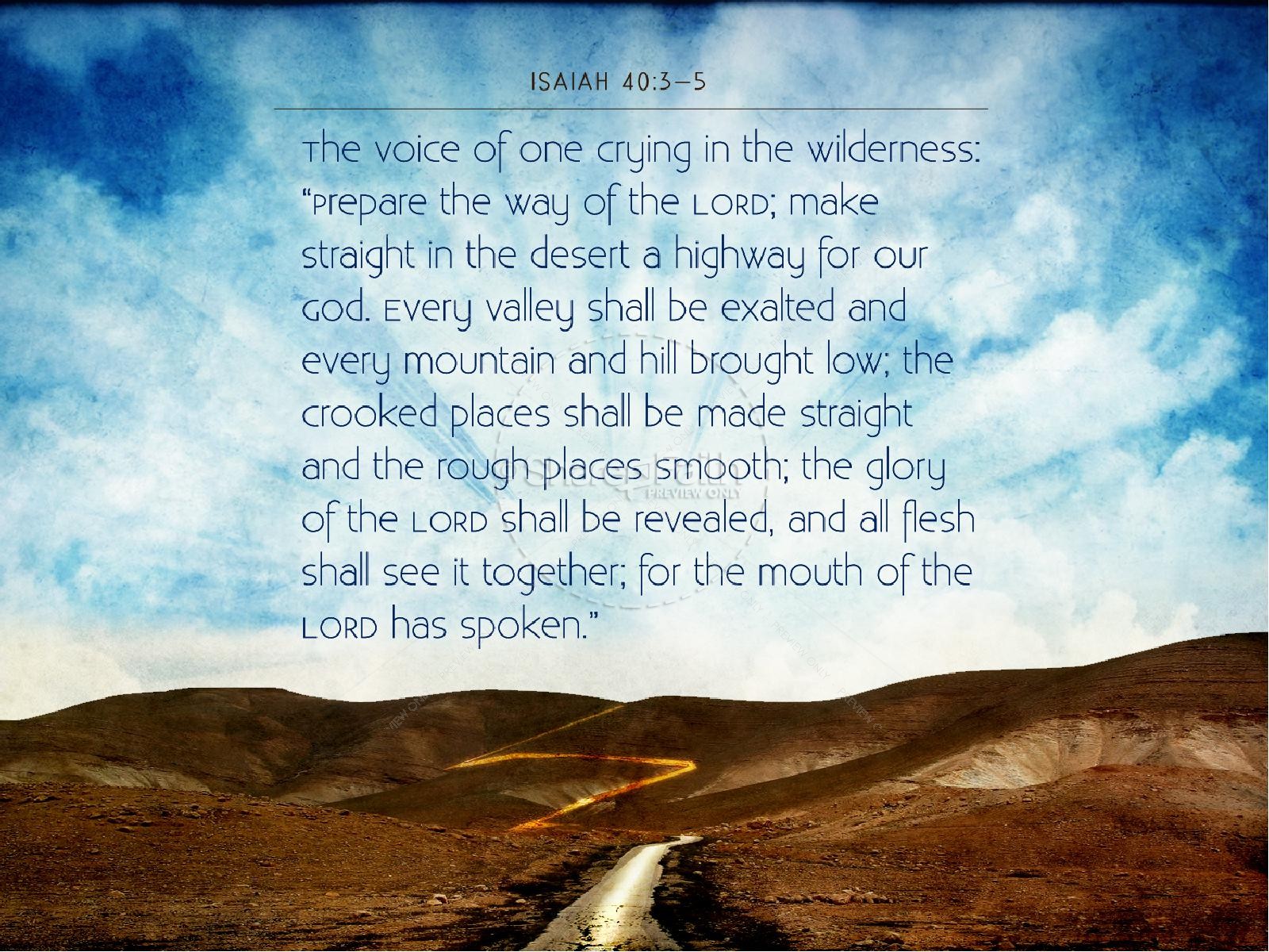 Isaiah 40 3 5 Meaning